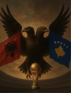 Edi Rama  Shqiponja me Kosovën e Shqipërinë në krahë drejt Botërorit